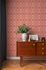 Non-woven wallpaper oval graphic purple apricot 39534-4 1