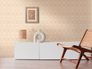 Non-woven wallpaper oval graphic pink beige 39534-5 6