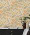 Non-woven wallpaper flowers retro yellow orange 39535-3 5