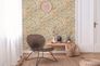 Non-woven wallpaper flowers retro yellow orange 39535-3 6
