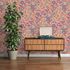 Non-woven wallpaper flowers retro red orange 39535-4 5