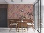Non-woven wallpaper flowers retro red orange 39535-4 6