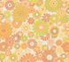 Non-woven wallpaper flowers retro orange green 39535-5 2