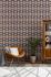 Non-woven wallpaper shapes graphic blue brown 39536-3 7