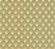 Non-woven wallpaper retro graphic green orange 39538-1 2