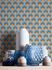 Non-woven wallpaper retro graphic orange turquoise 39538-3 5