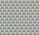 Non-woven wallpaper retro graphic orange turquoise 39538-3 2