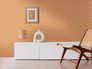 Non-woven wallpaper retro graphic brown orange 39538-4 6