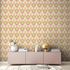 Non-woven wallpaper waves flowers pink green 39539-1 6