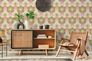 Non-woven wallpaper waves flowers pink green 39539-1 7