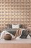 Non-woven wallpaper waves flowers brown blue 39539-2 6