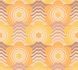 Non-woven wallpaper waves flowers yellow orange 39539-5 2