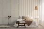Non-woven wallpaper block stripes white beige glitter 34413 1