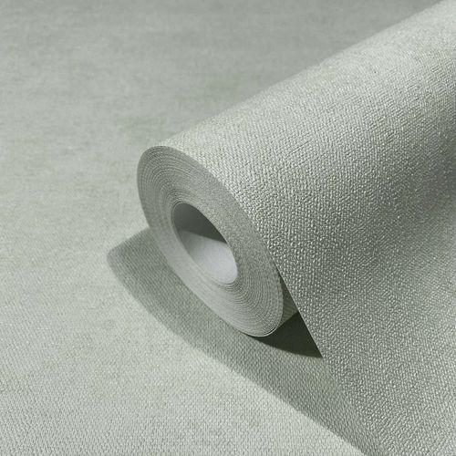 Non-woven wallpaper plain texture green glitter 34419