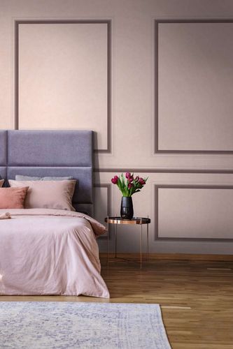 Border 3D effect stucco element pink grey 34453