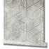 Non-woven wallpaper geometric stripes grey cream 81622 3
