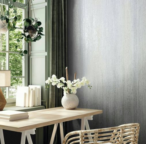 Non-woven wallpaper concrete look cream metallic 82418
