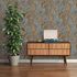 Non-woven wallpaper leaves blue brown 39346-4 7