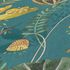 Non-woven wallpaper jungle petrol yellow 39348-3 3
