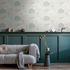 Non-woven wallpaper jungle floral grey white 39350-1 7