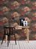 Non-woven wallpaper jungle floral black orange 39350-4 6