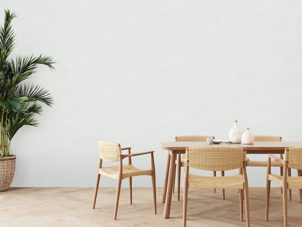 Non-woven wallpaper plain texture white grey 39351-3