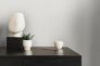 Non-woven wallpaper plain texture white grey 39351-5 1