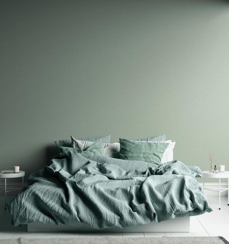 Non-woven wallpaper plain mottled texture green 39353-6