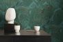 Non-woven wallpaper tropical petrol green gold 39355-3 7