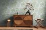 Non-woven wallpaper tropical white green gold 39355-4 5