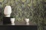 Non-woven wallpaper jungle leaves black green 39413-1 5