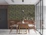 Non-woven wallpaper jungle leaves black green 39413-1 6