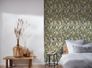 Non-woven wallpaper jungle leaves cream green 39413-2 6