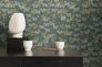 Non-woven wallpaper floral petrol white 39423-2 6