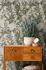 Non-woven wallpaper floral flowers grey green 39424-2 3