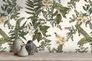 Non-woven wallpaper floral flowers white green 39424-3 5