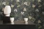 Non-woven wallpaper floral flowers black green 39424-4 7