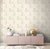 Non-woven wallpaper flowers leaves cream brown 39427-1 7