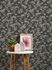 Non-woven wallpaper leaves floral black white 39430-2 5