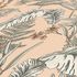 Non-woven wallpaper floral leaves orange cream 39434-2 3