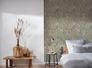 Non-woven wallpaper leaves green cream purple 39434-3 7
