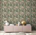 Non-woven wallpaper plants jungle orange green 39435-1 7
