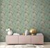 Non-woven wallpaper tropical turquoise green 39436-4 7