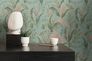Non-woven wallpaper tropical turquoise green 39436-4 5