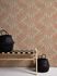 Non-woven wallpaper leaves beige orange glitter 39501-3 4