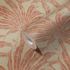 Non-woven wallpaper leaves beige orange glitter 39501-3 5
