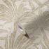 Non-woven wallpaper leaves cream gold silver 39501-5 5
