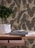 Non-woven wallpaper leaf pattern beige black gold 39502-4 4