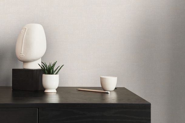 Non-woven wallpaper plaster texture cream beige 39503-8
