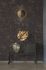 Non-woven wallpaper plaster look black gold 3951-15 4